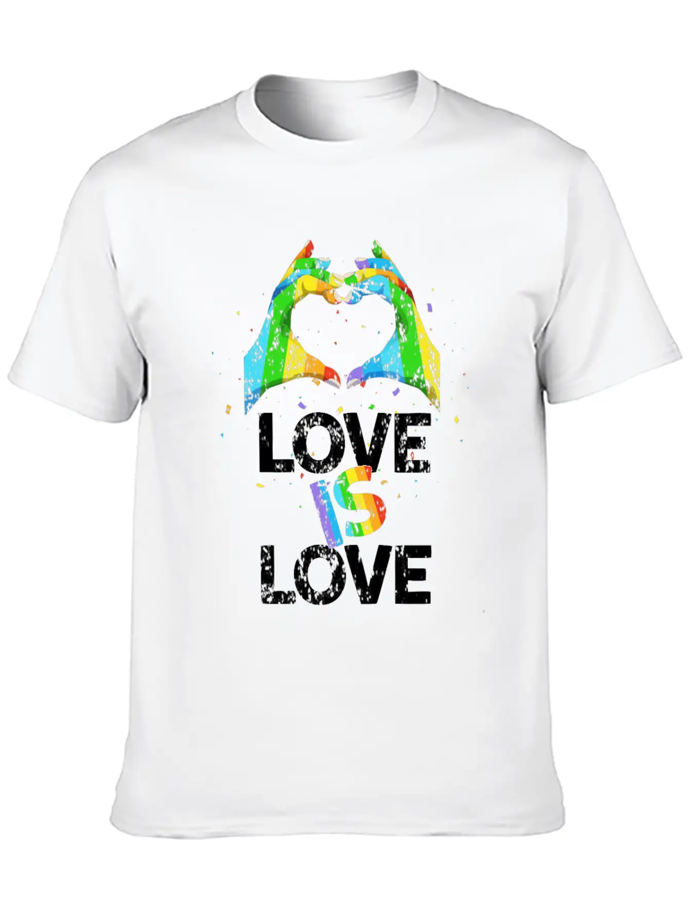 Gay Pride Love Is Love Unisex Casual T-Shirt – Clean Design For Daily Comfort