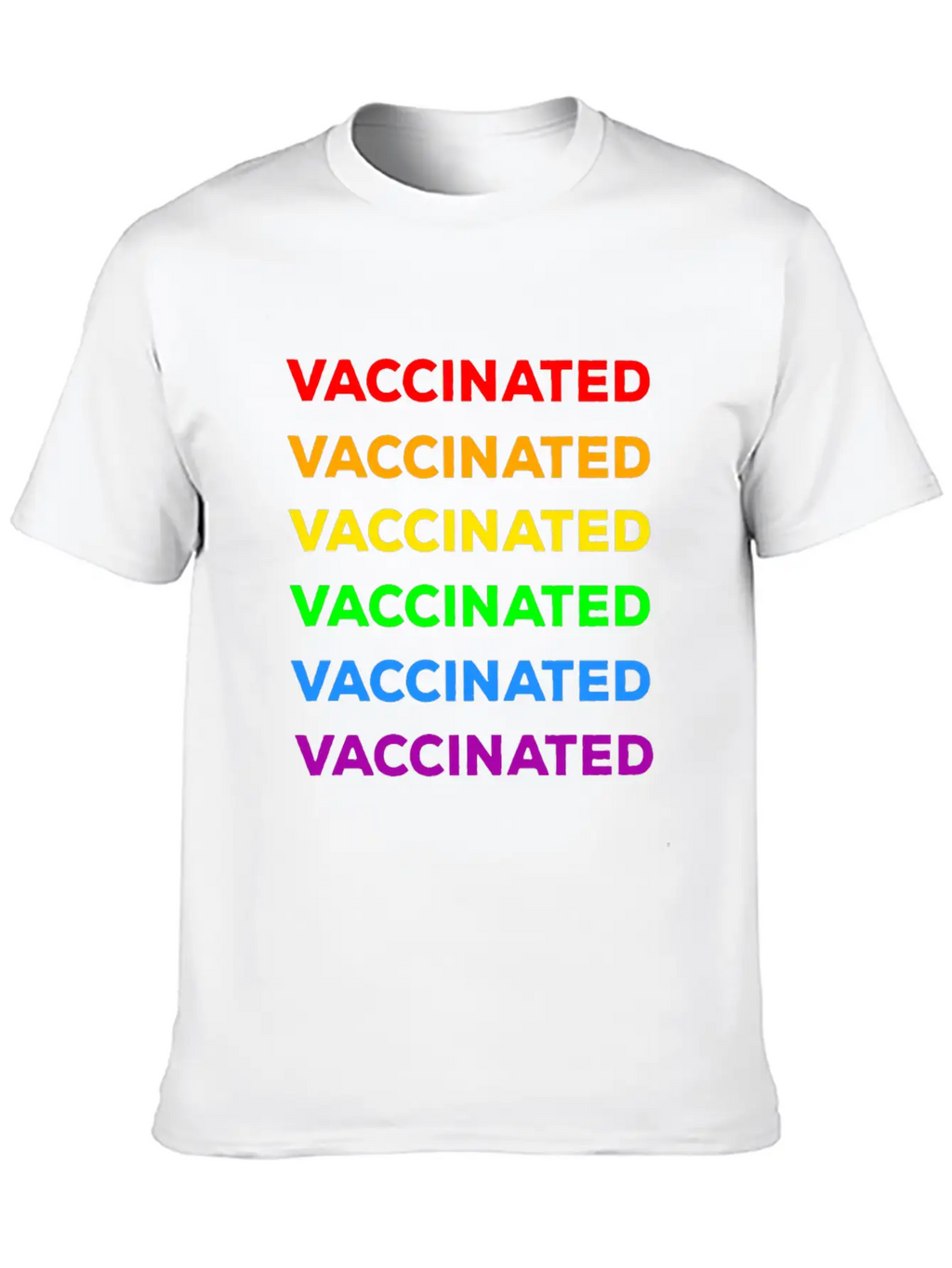 Gay Pride Vaccinated Timeless Short Sleeve Tee – Comfy And Minimalist Design