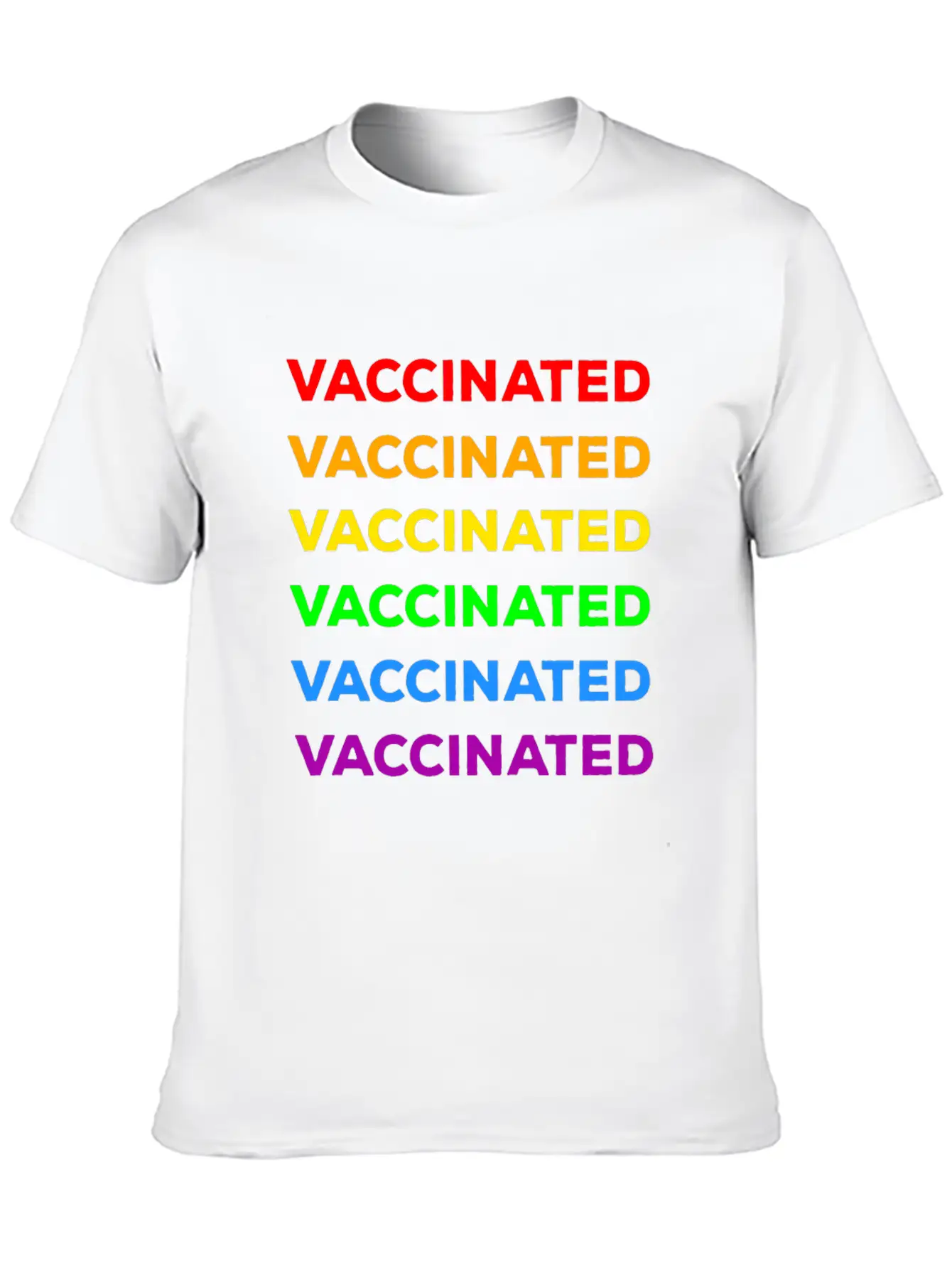 Gay Pride Vaccinated Timeless Short Sleeve Tee – Comfy And Minimalist Design