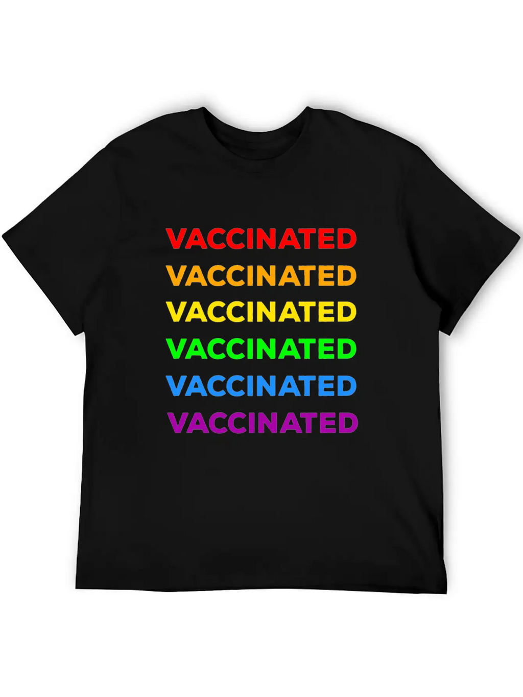 Gay Pride Vaccinated Timeless Short Sleeve Tee – Comfy And Minimalist Design