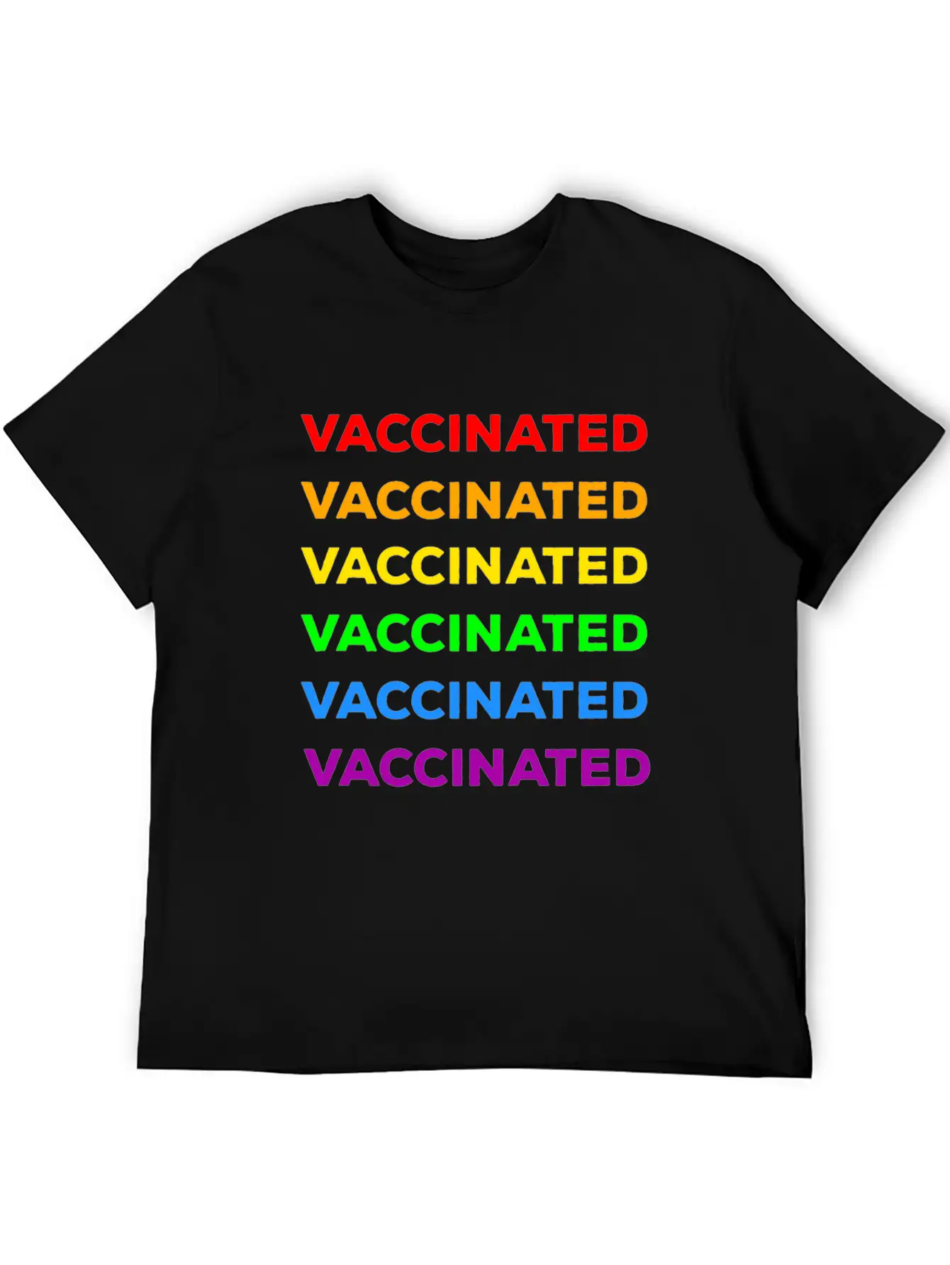 Gay Pride Vaccinated Timeless Short Sleeve Tee – Comfy And Minimalist Design