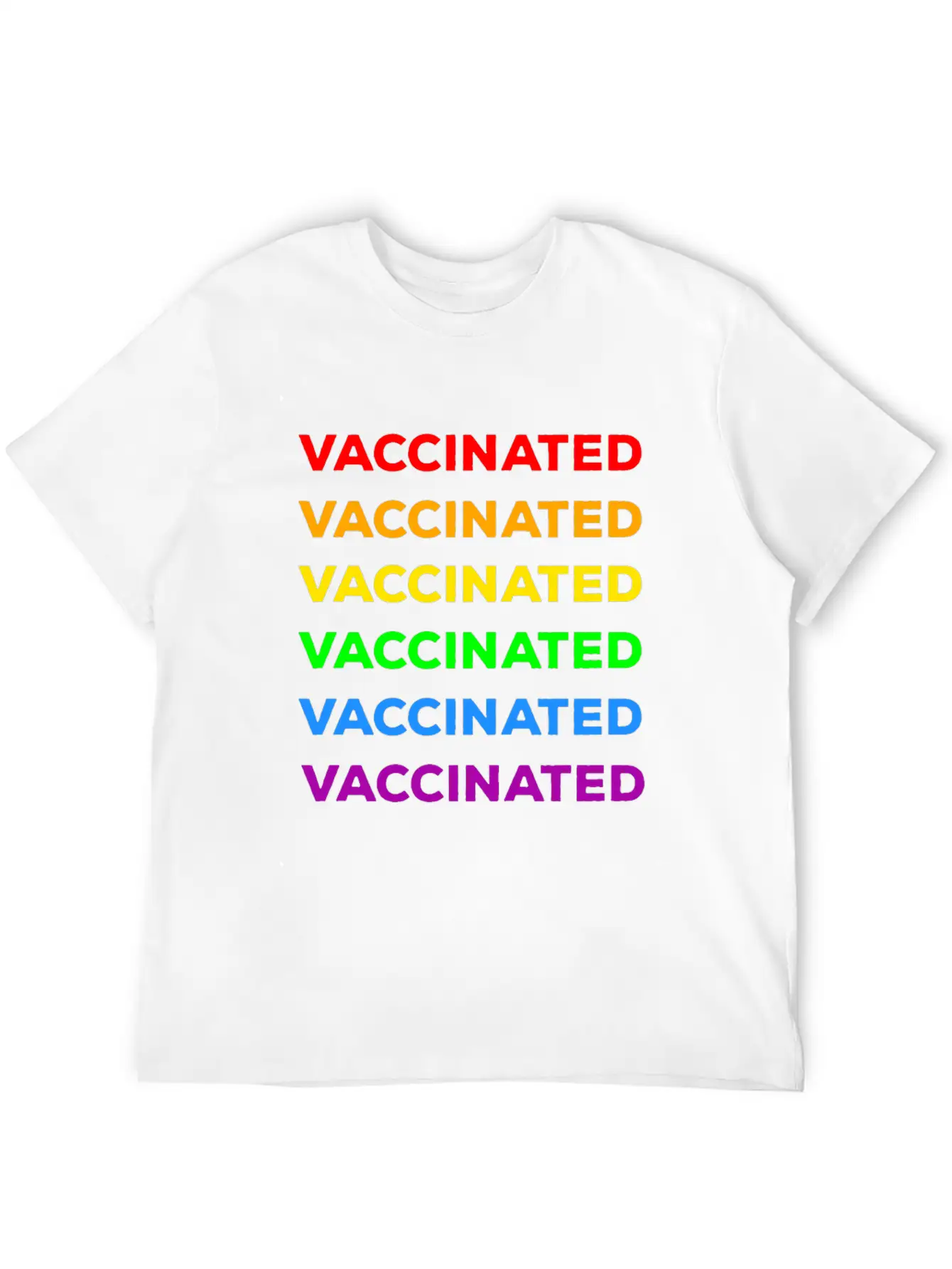 Gay Pride Vaccinated Timeless Short Sleeve Tee – Comfy And Minimalist Design