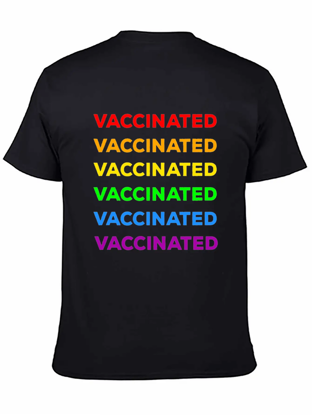 Gay Pride Vaccinated Timeless Short Sleeve Tee – Comfy And Minimalist Design
