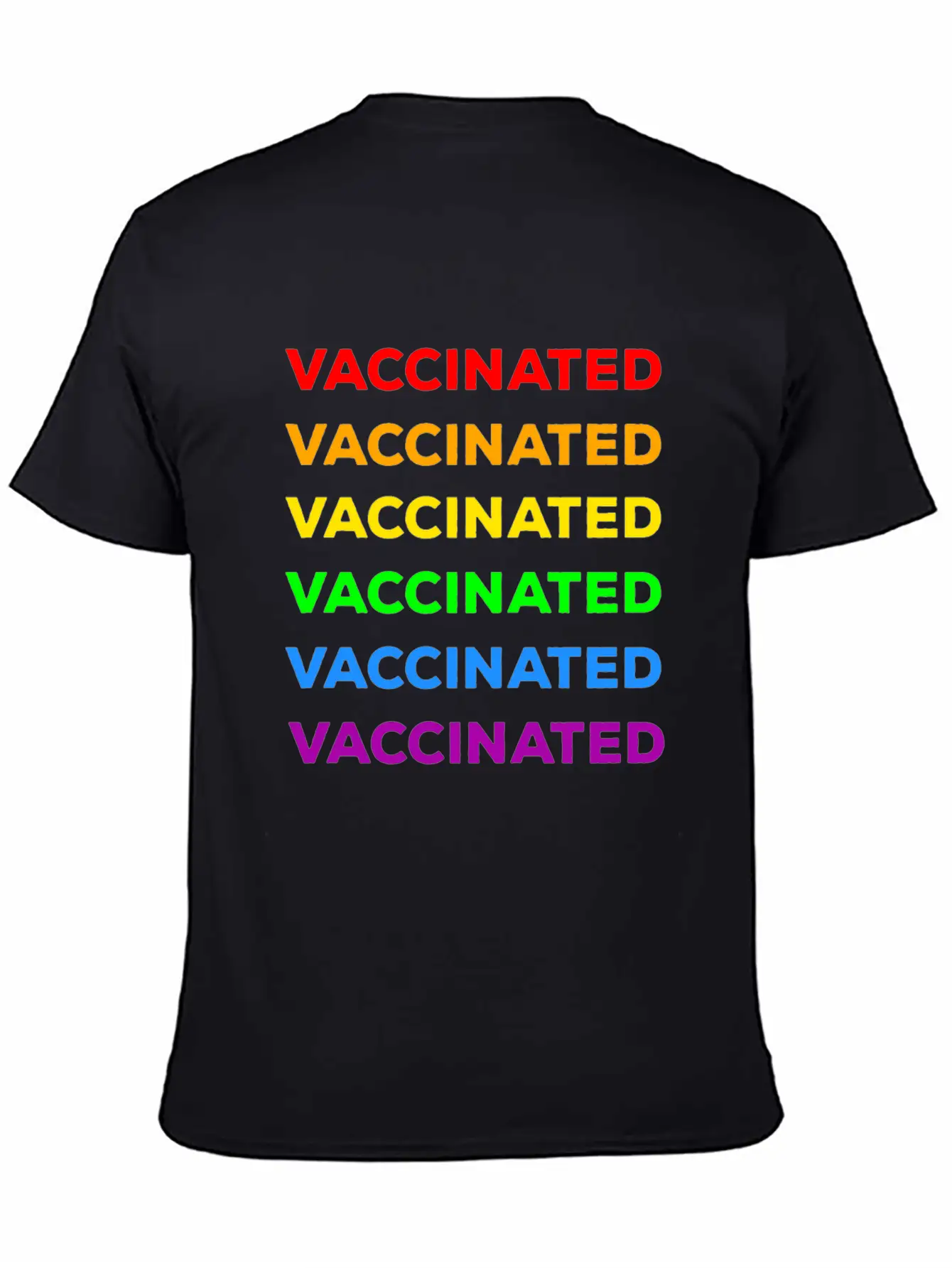 Gay Pride Vaccinated Timeless Short Sleeve Tee – Comfy And Minimalist Design