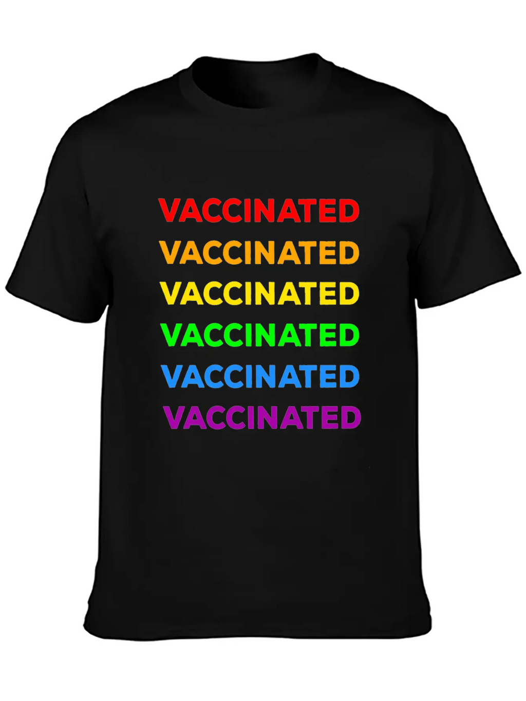Gay Pride Vaccinated Timeless Short Sleeve Tee – Comfy And Minimalist Design