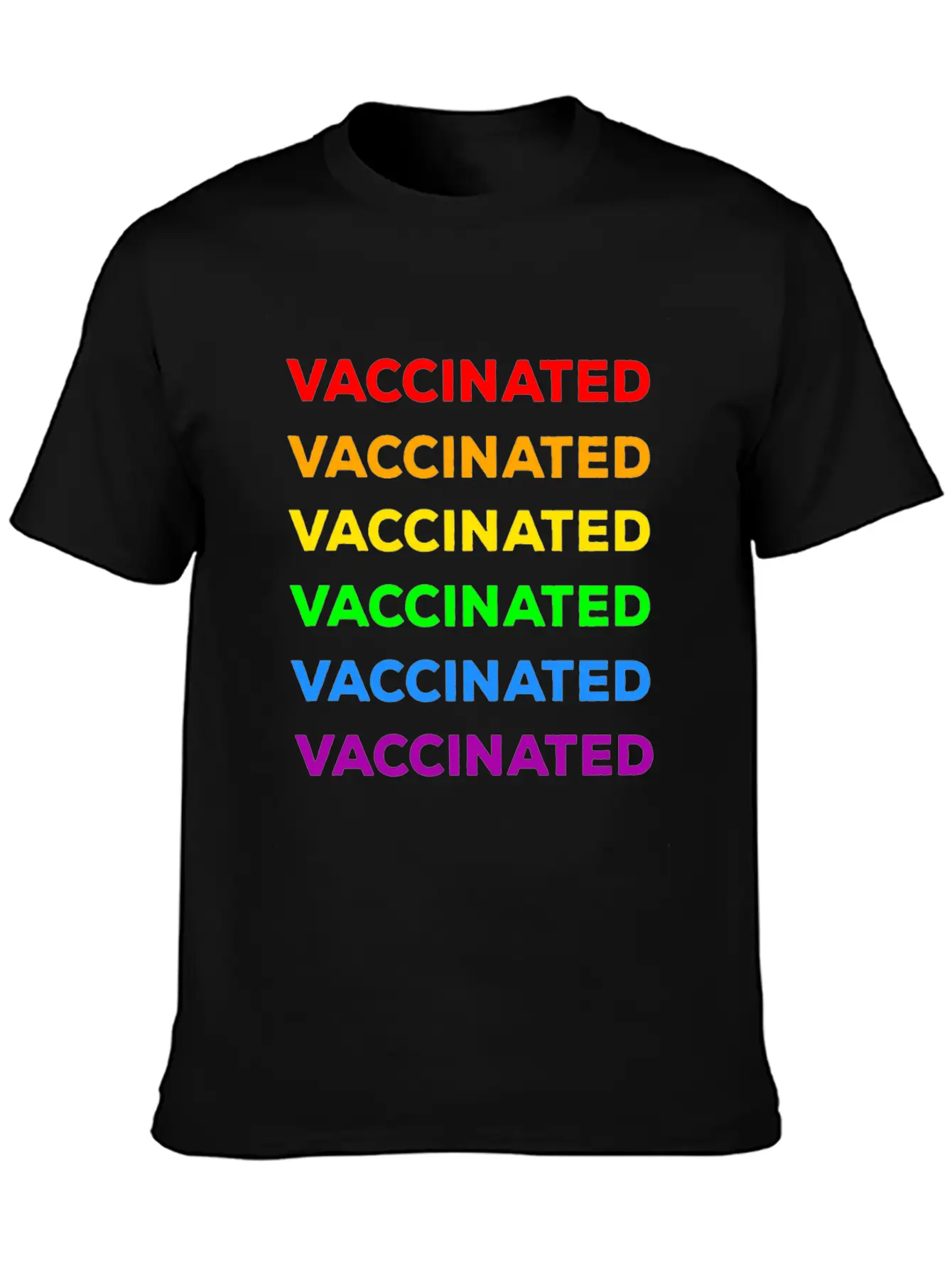 Gay Pride Vaccinated Timeless Short Sleeve Tee – Comfy And Minimalist Design