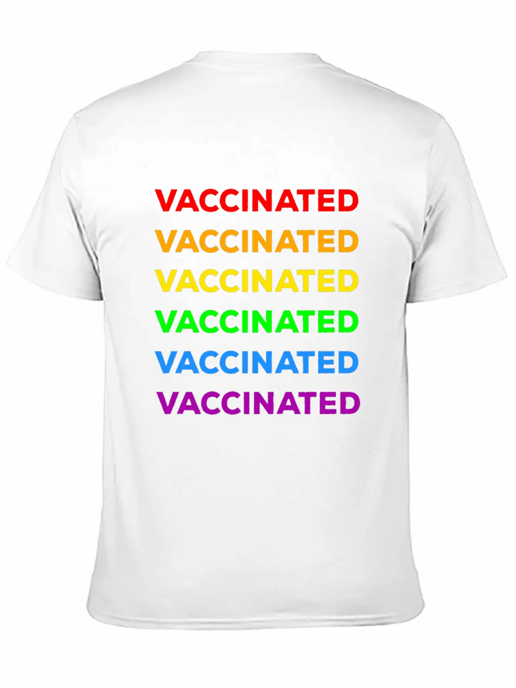 Gay Pride Vaccinated Timeless Short Sleeve Tee – Comfy And Minimalist Design