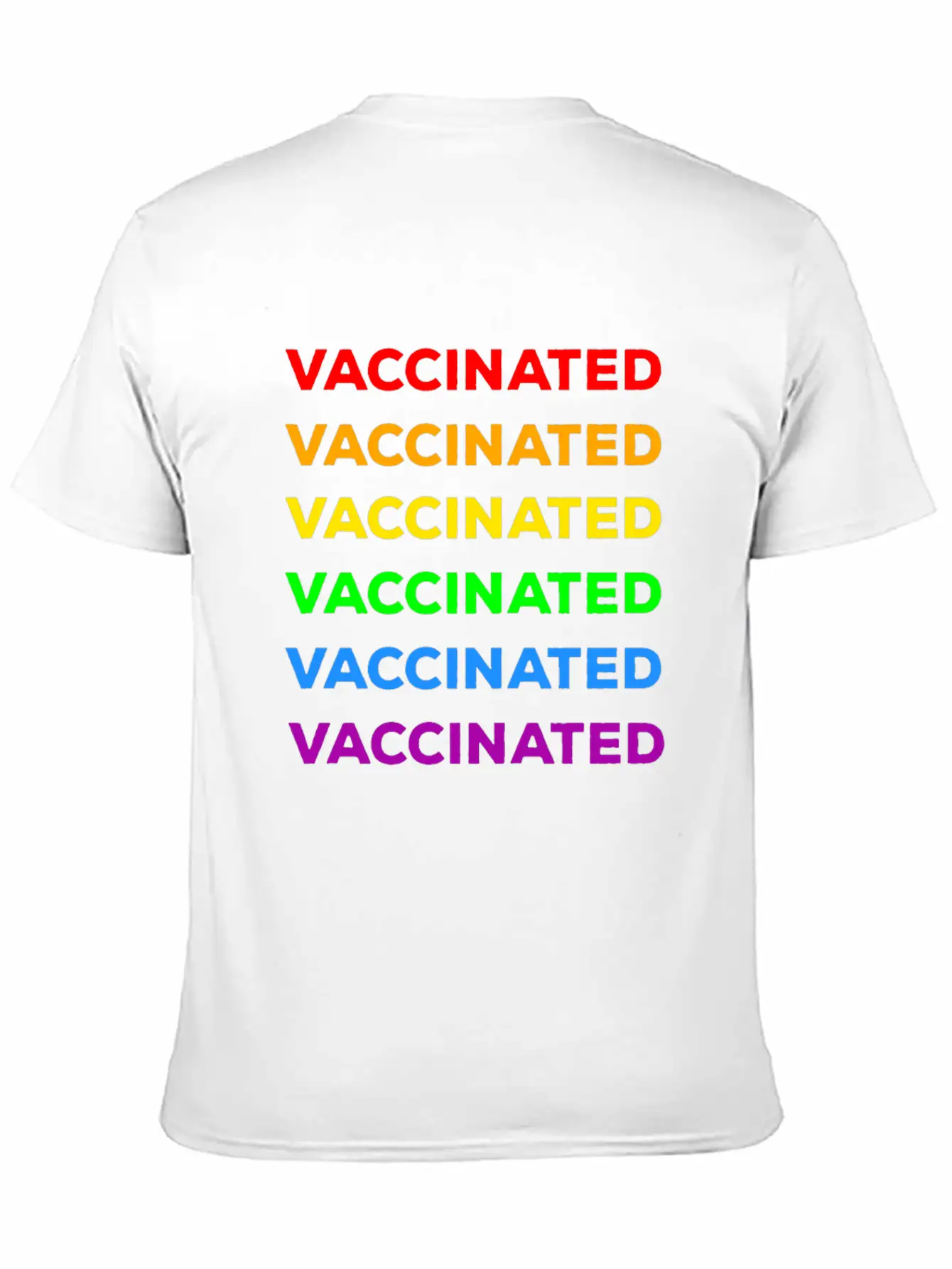 Gay Pride Vaccinated Timeless Short Sleeve Tee – Comfy And Minimalist Design