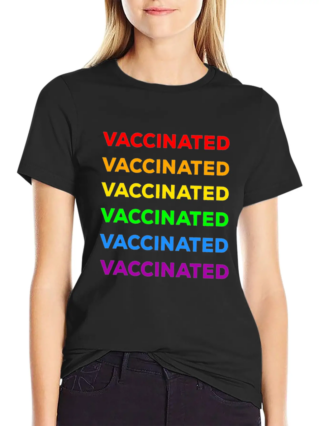 Gay Pride Vaccinated Timeless Short Sleeve Tee – Comfy And Minimalist Design