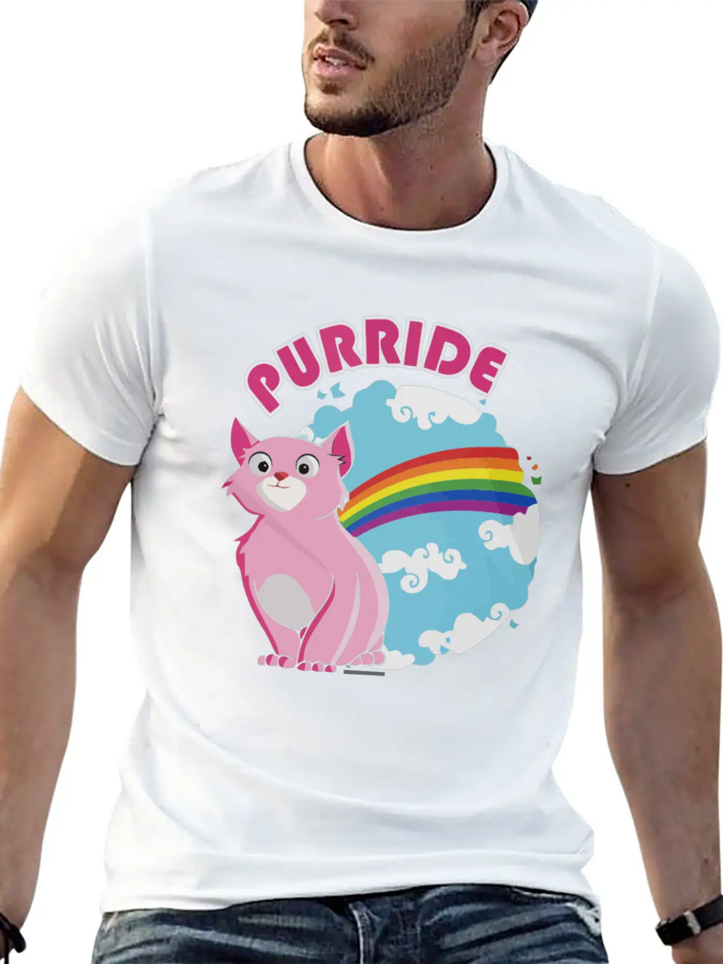 Gay Purrride Basic Graphic T-Shirt – Daily Comfort In Soft Cotton