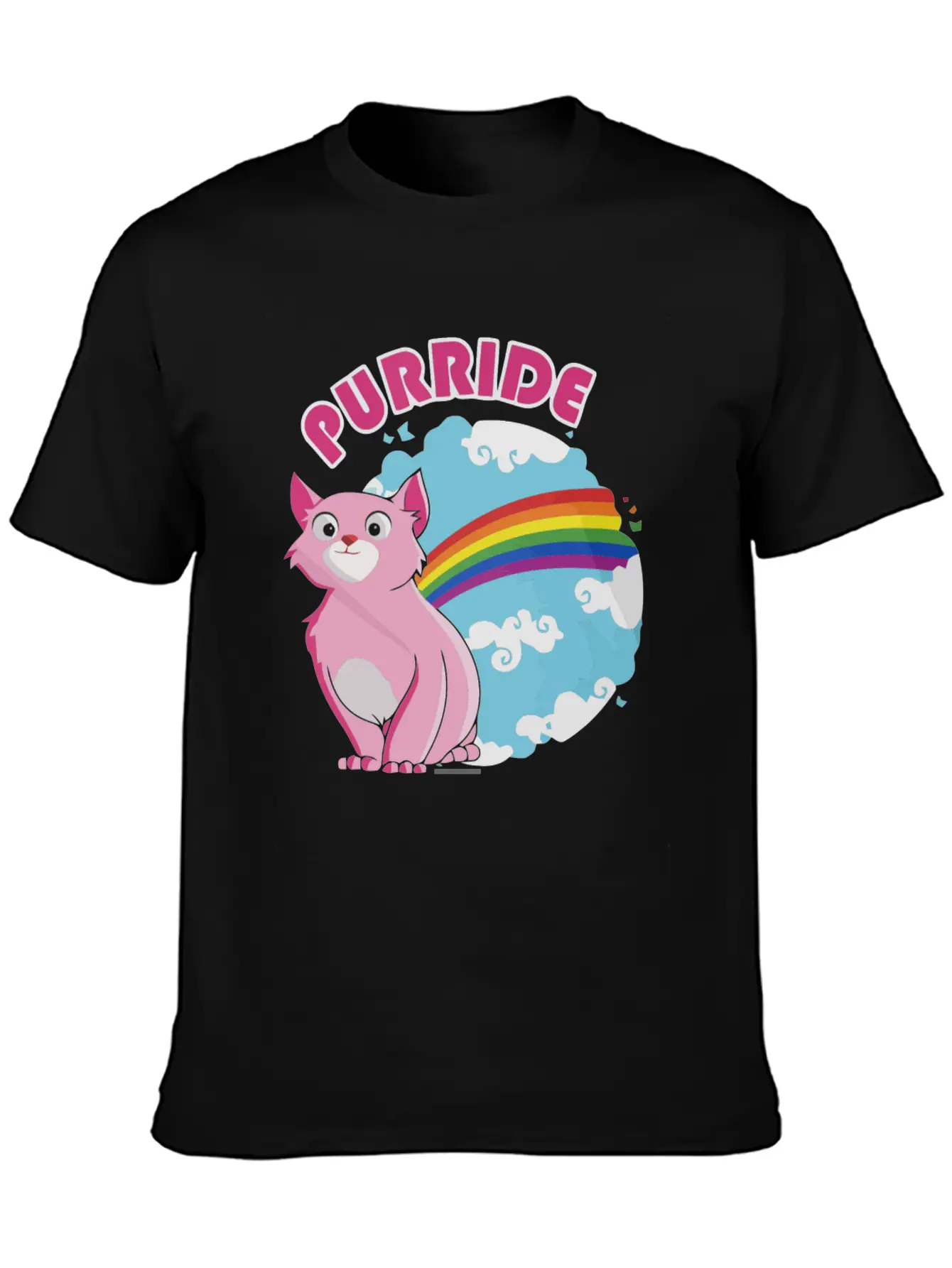 Gay Purrride Basic Graphic T-Shirt – Daily Comfort In Soft Cotton
