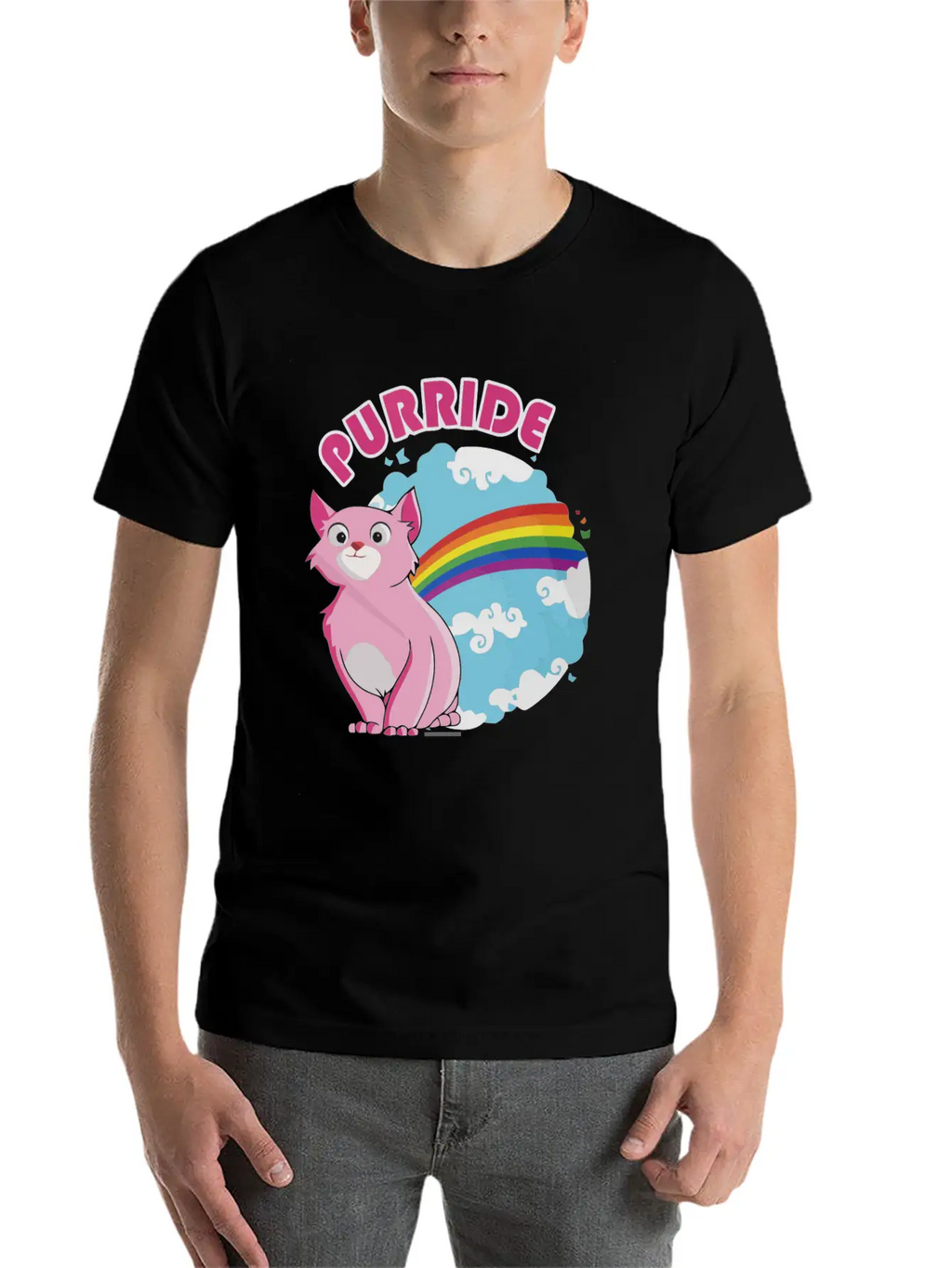 Gay Purrride Basic Graphic T-Shirt – Daily Comfort In Soft Cotton