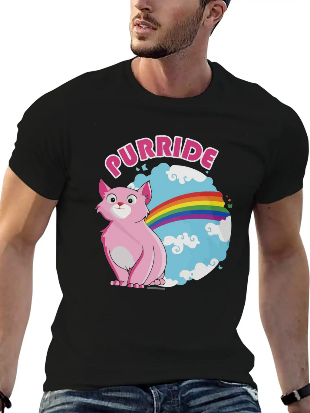 Gay Purrride Basic Graphic T-Shirt – Daily Comfort In Soft Cotton
