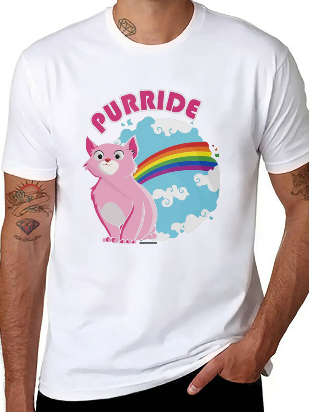Gay Purrride Basic Graphic T-Shirt – Daily Comfort In Soft Cotton