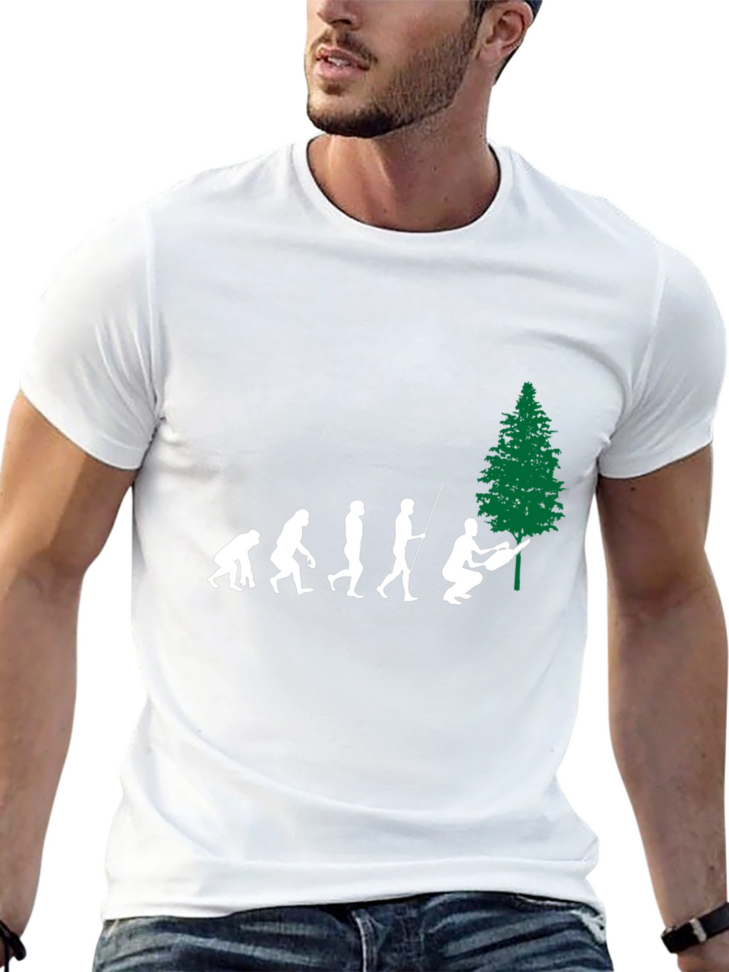 Evolution of Lumberjack Black T-Shirt