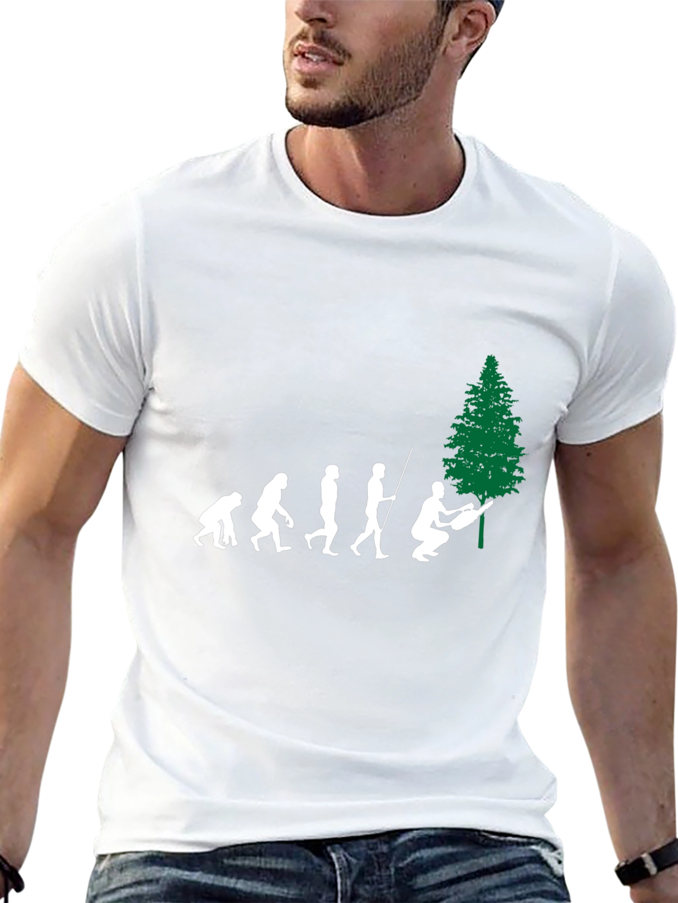Evolution of Lumberjack Black T-Shirt