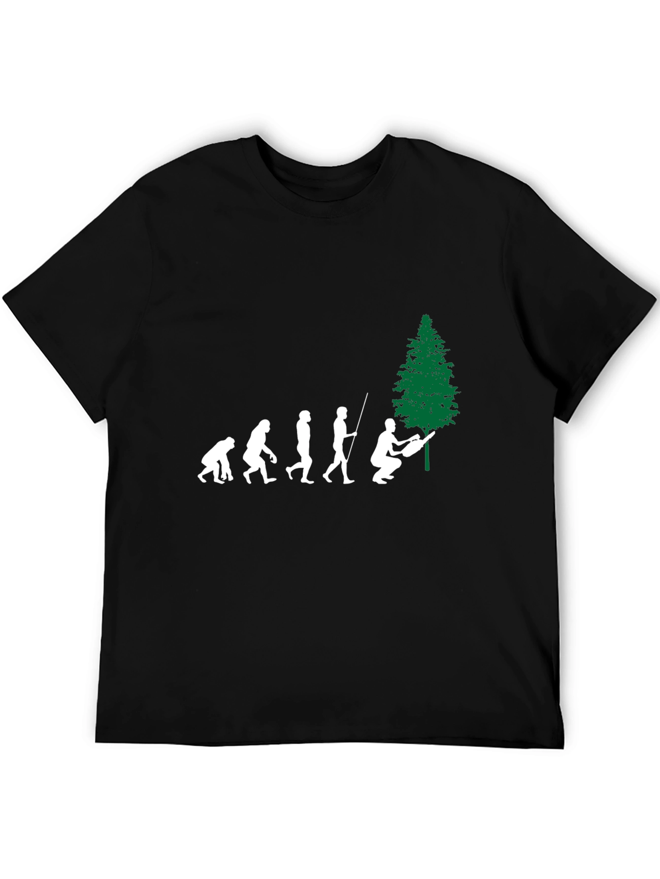 Evolution of Lumberjack Black T-Shirt