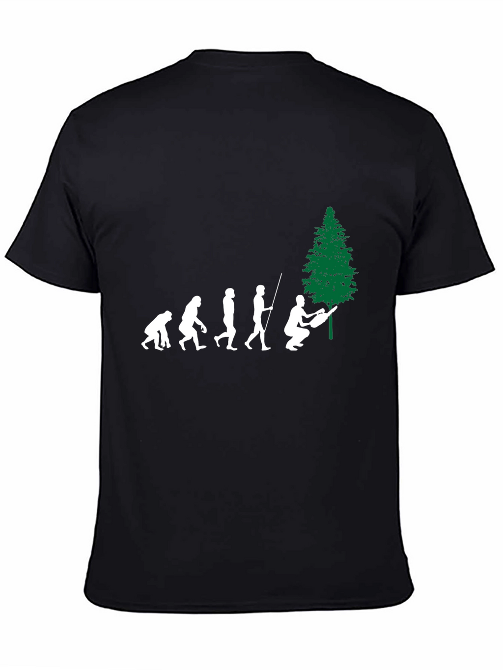 Evolution of Lumberjack Black T-Shirt