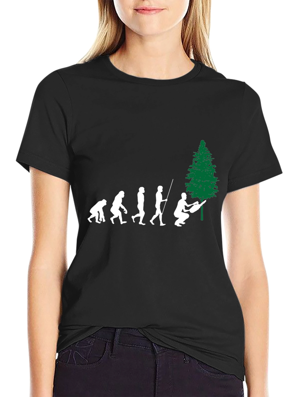 Evolution of Lumberjack Black T-Shirt