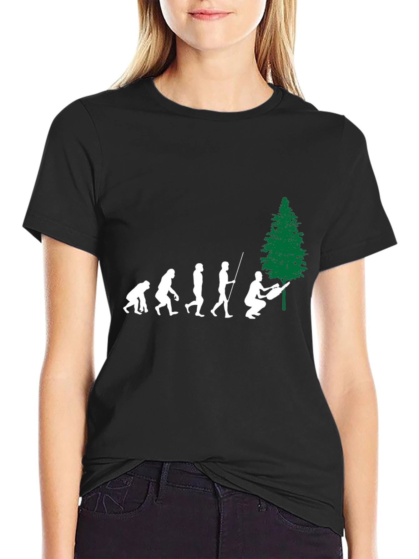 Evolution of Lumberjack Black T-Shirt