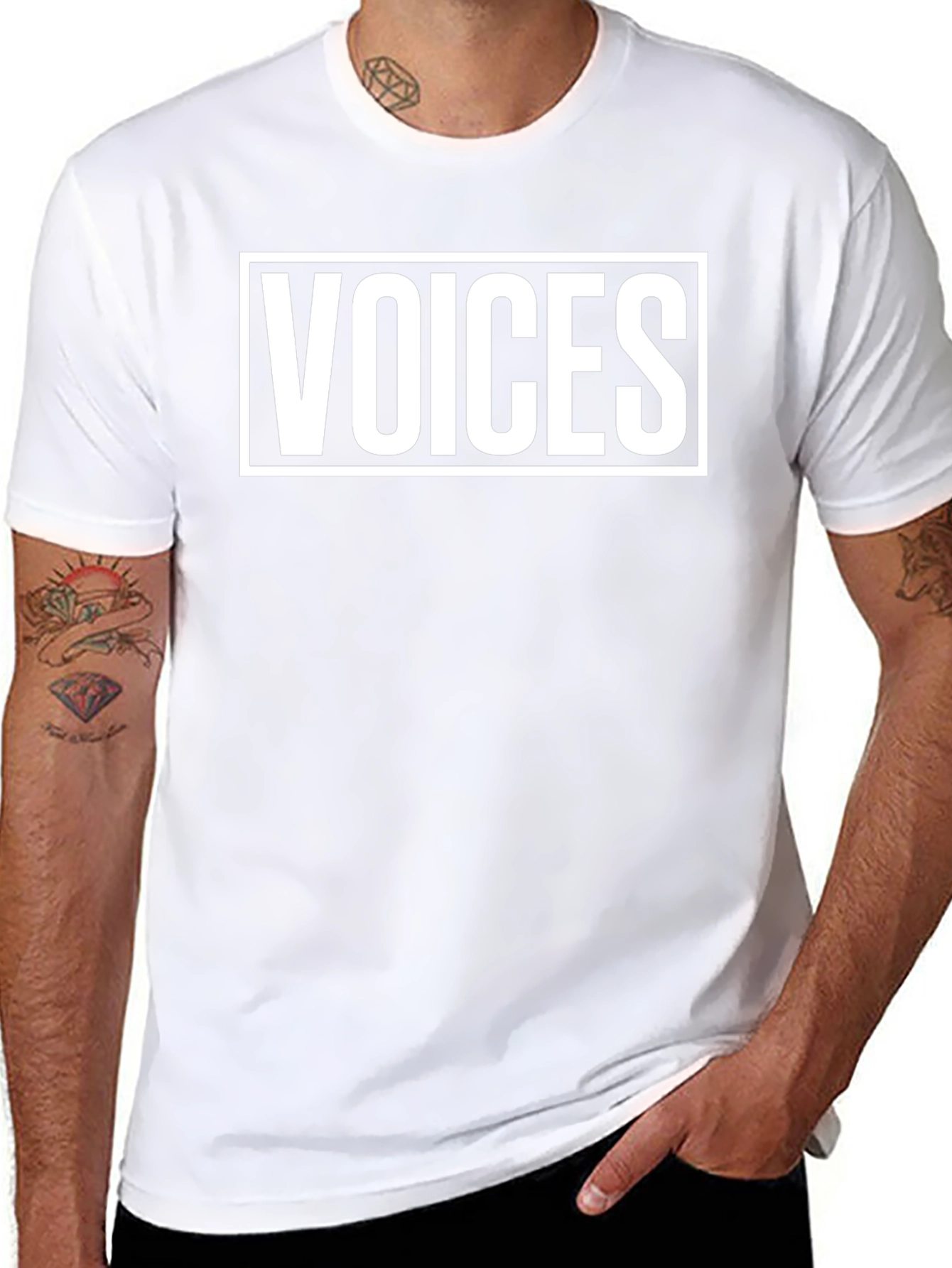 Voices Graphic Tee - Unisex Black T-Shirt
