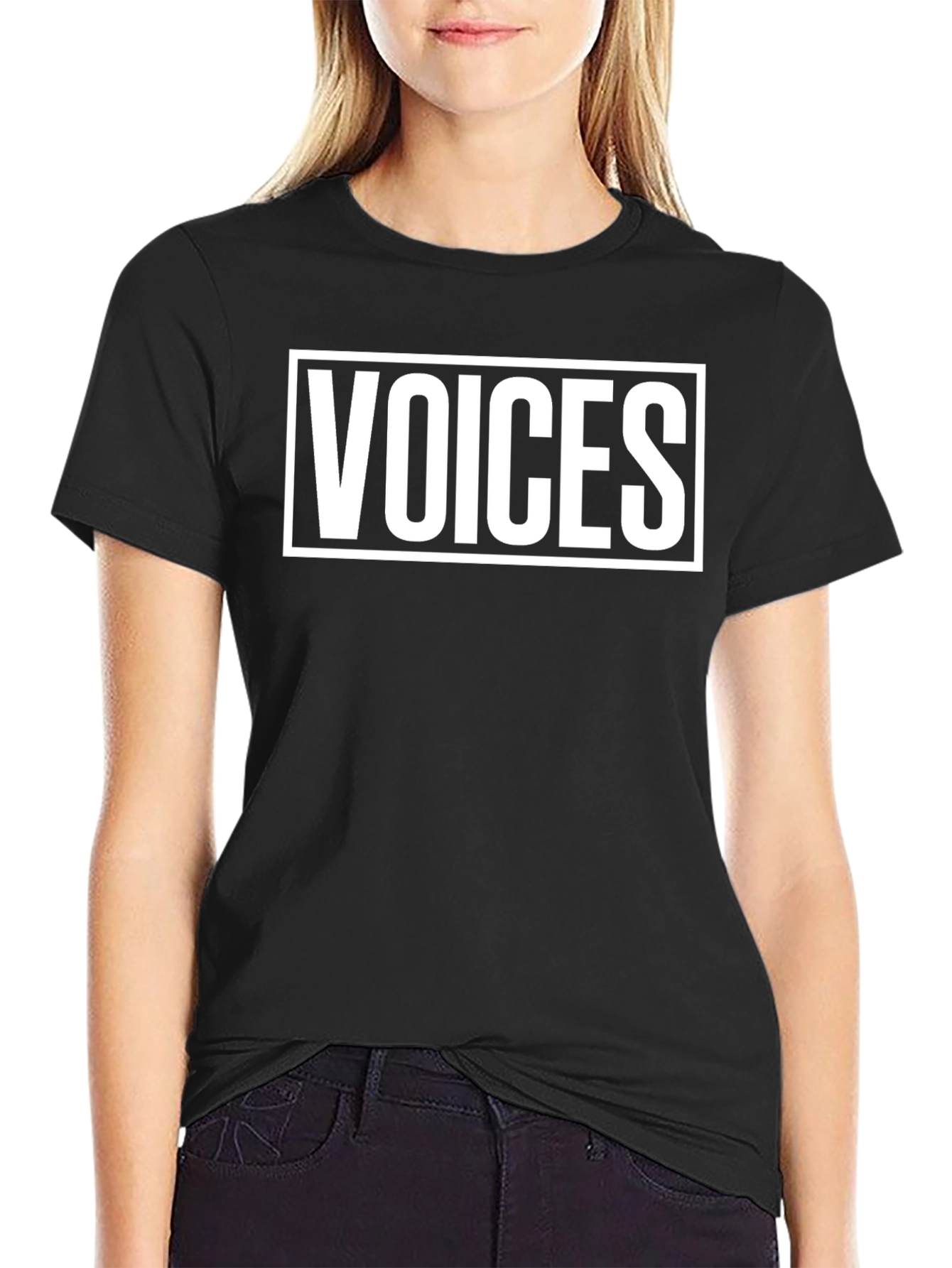 Voices Graphic Tee - Unisex Black T-Shirt
