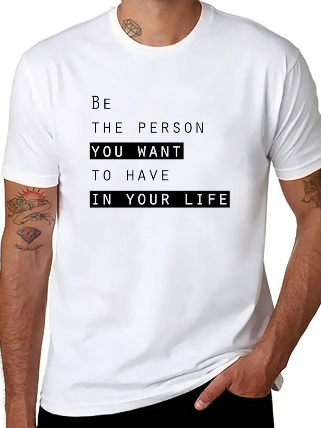 Ge The Person You Want To Have In Your Life Basic Graphic T-Shirt – Daily Comfort In Soft Cotton