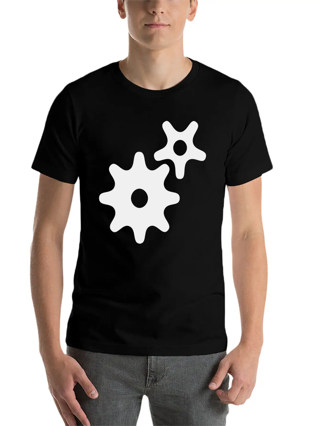 Gear Wheels Breathable Graphic T-Shirt – Perfect For Casual Days