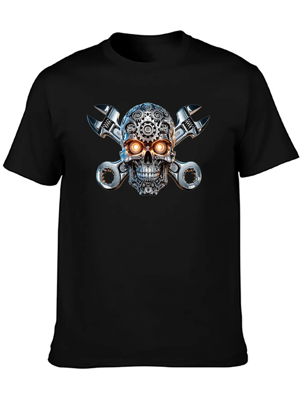 Gearhead Skull Classic Cotton Tee – Unisex Comfort For Any Season