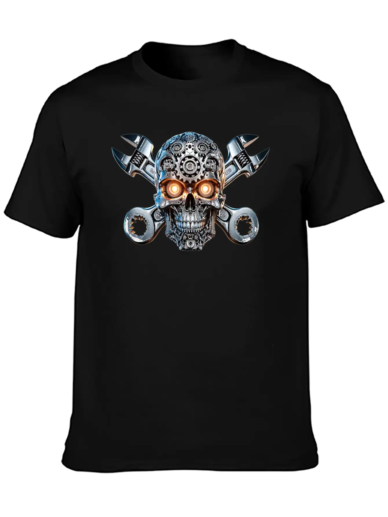 Gearhead Skull Classic Cotton Tee – Unisex Comfort For Any Season