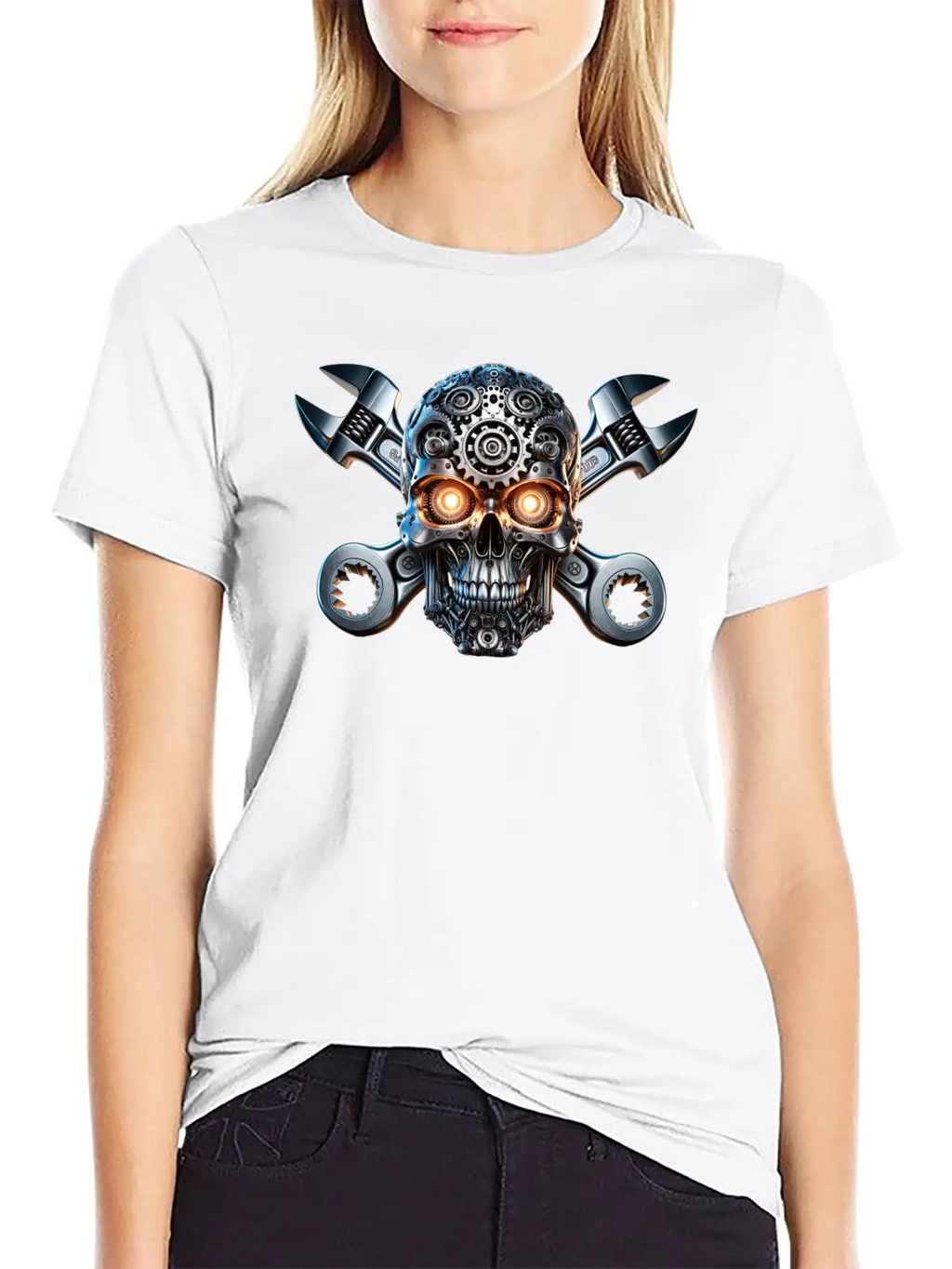 Gearhead Skull Classic Cotton Tee – Unisex Comfort For Any Season