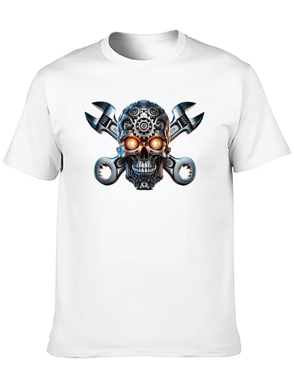 Gearhead Skull Classic Cotton Tee – Unisex Comfort For Any Season