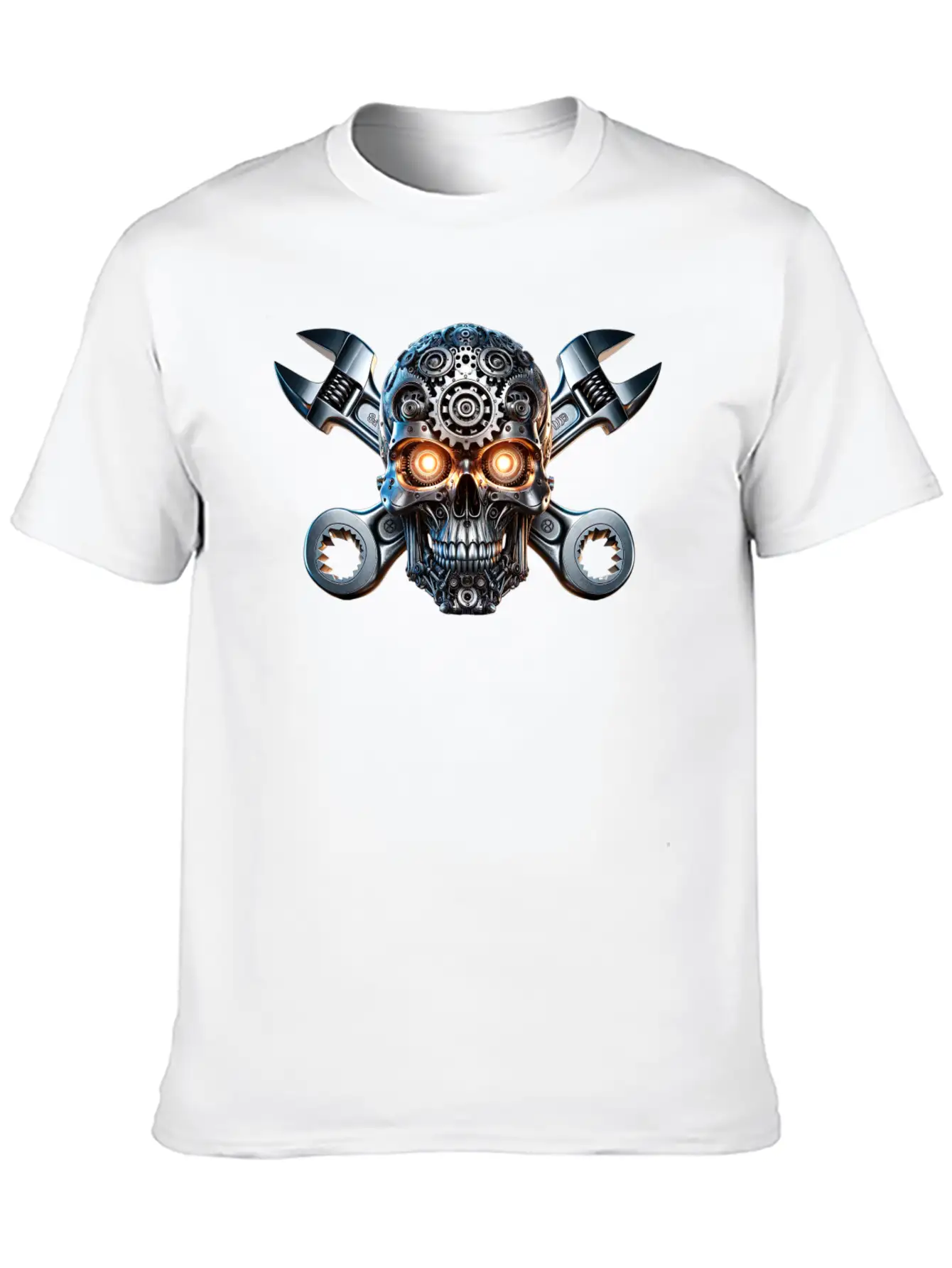 Gearhead Skull Classic Cotton Tee – Unisex Comfort For Any Season