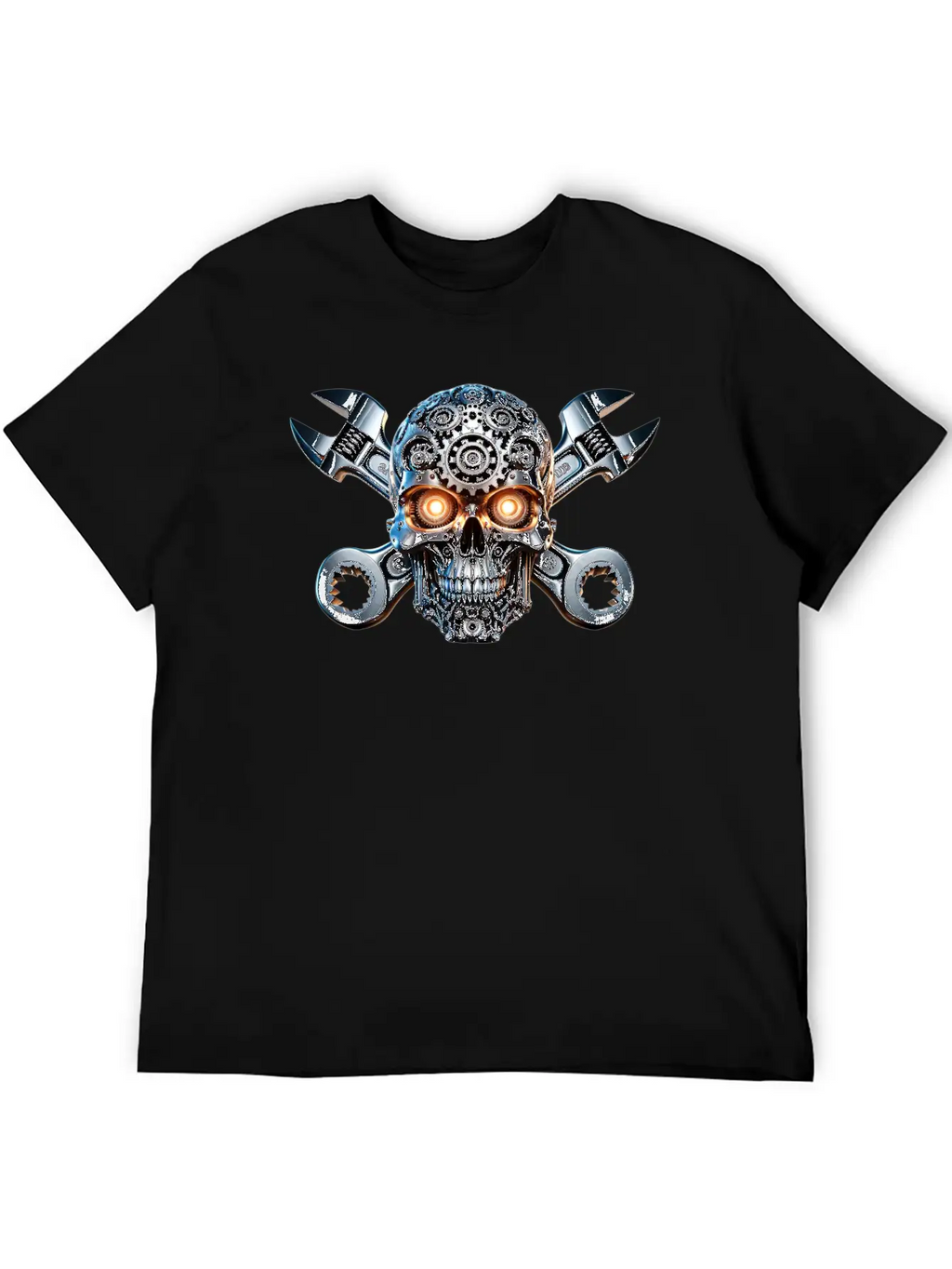Gearhead Skull Classic Cotton Tee – Unisex Comfort For Any Season