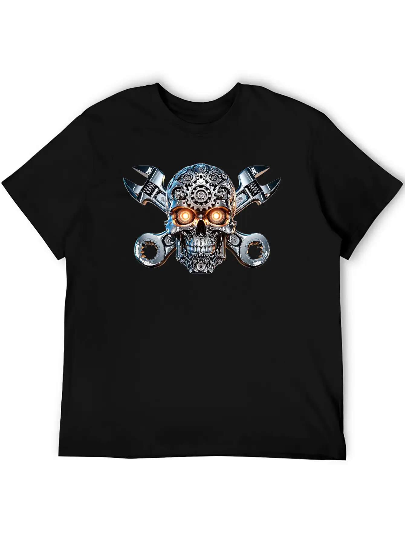 Gearhead Skull Classic Cotton Tee – Unisex Comfort For Any Season