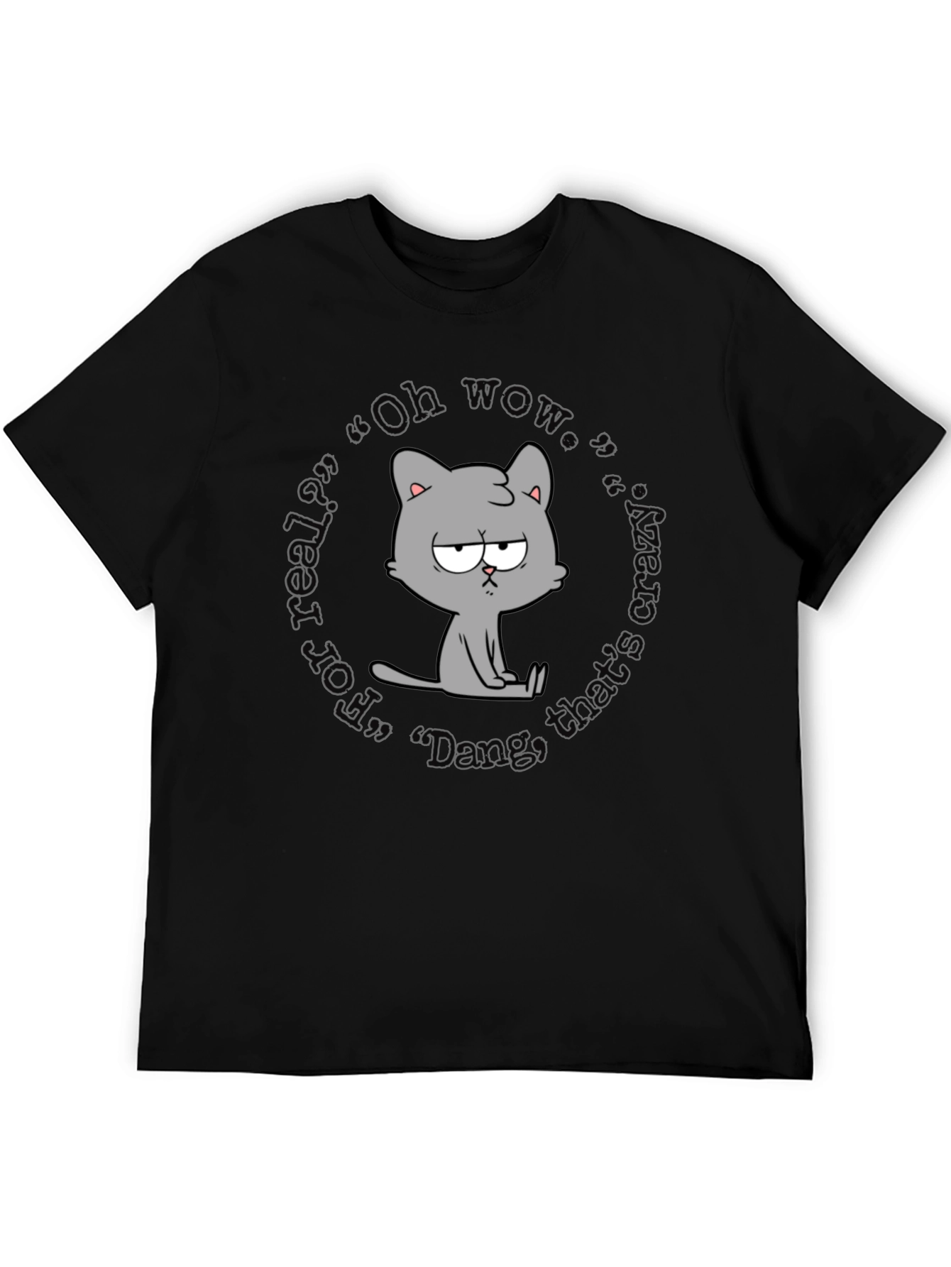 Quirky Cartoon Cat T-Shirt