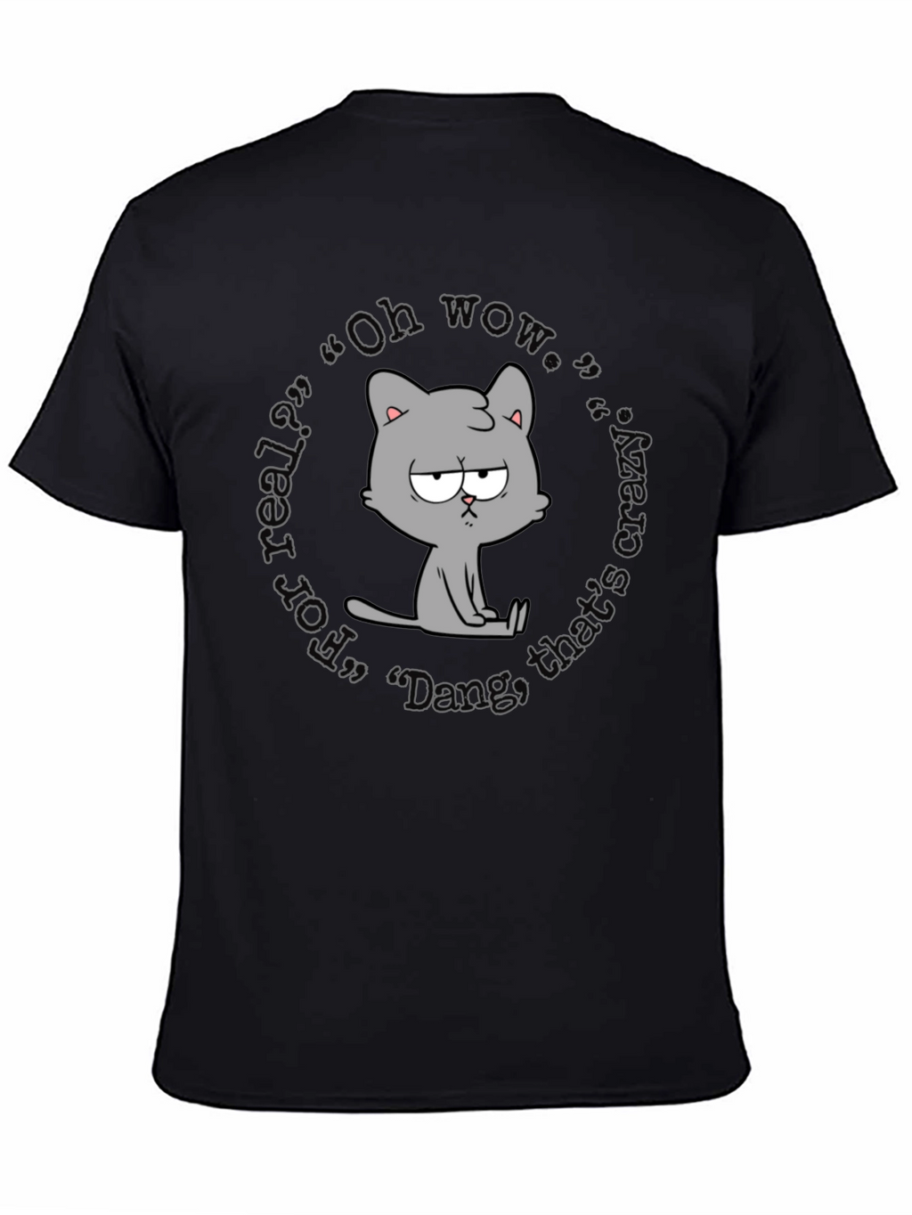 Quirky Cartoon Cat T-Shirt