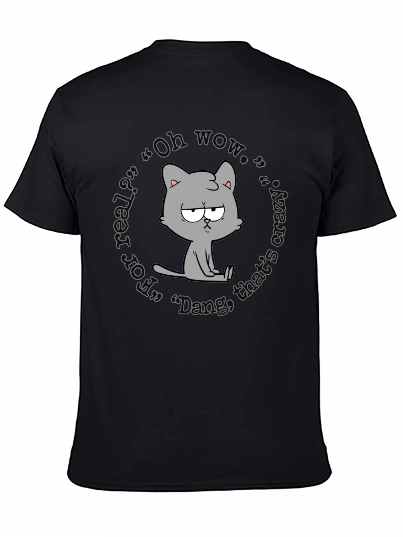 Quirky Cartoon Cat T-Shirt