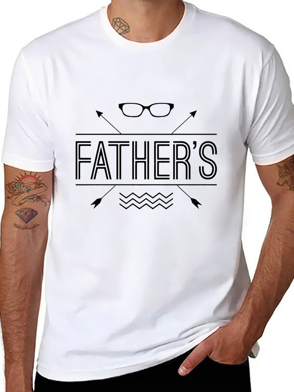 Geek Father Arrow Unisex Casual T-Shirt – Clean Design For Daily Comfort