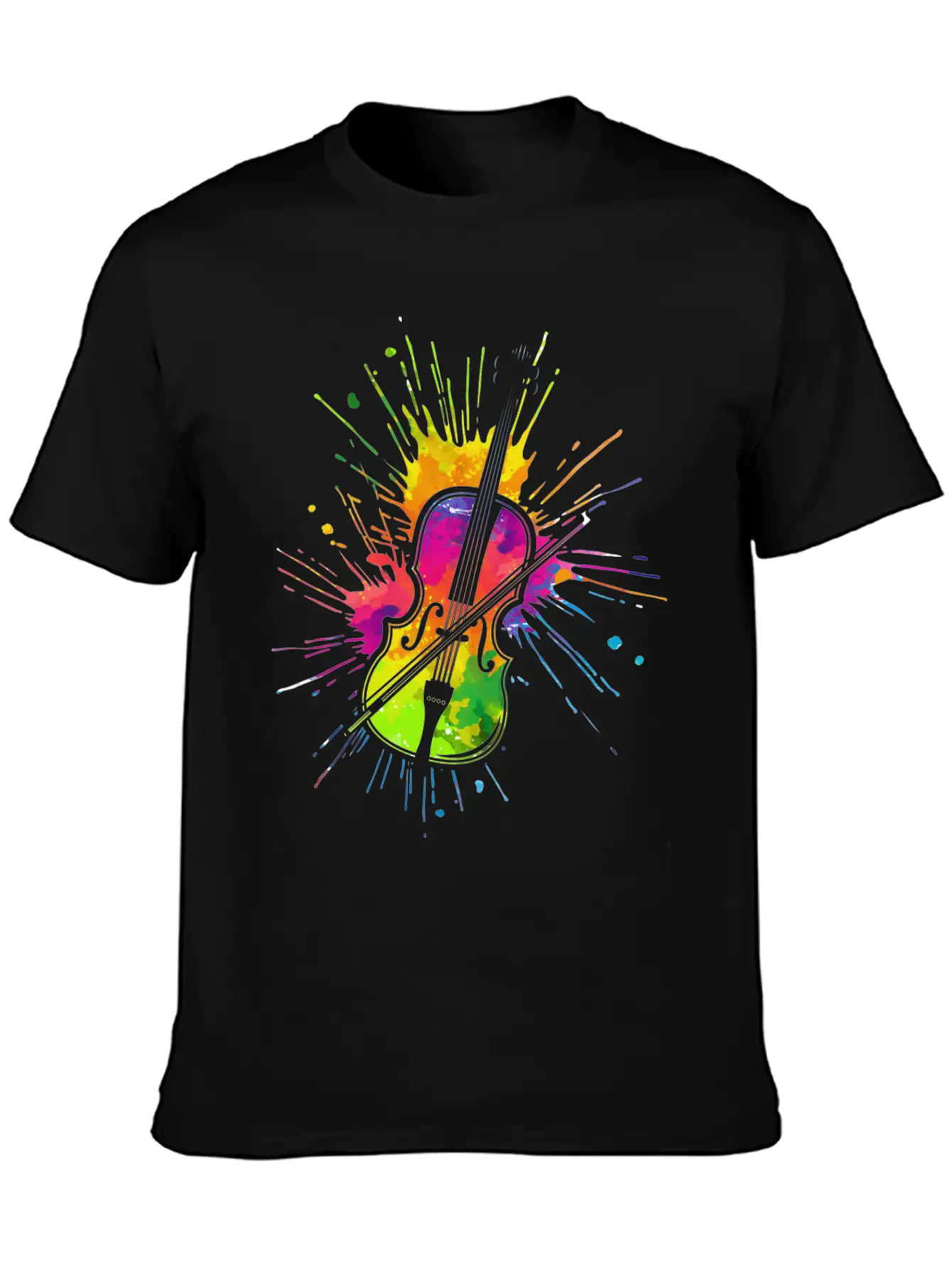 Geiger, Violin, Play Violin Essential Unisex Summer Tee – Soft Cotton Casual Fit