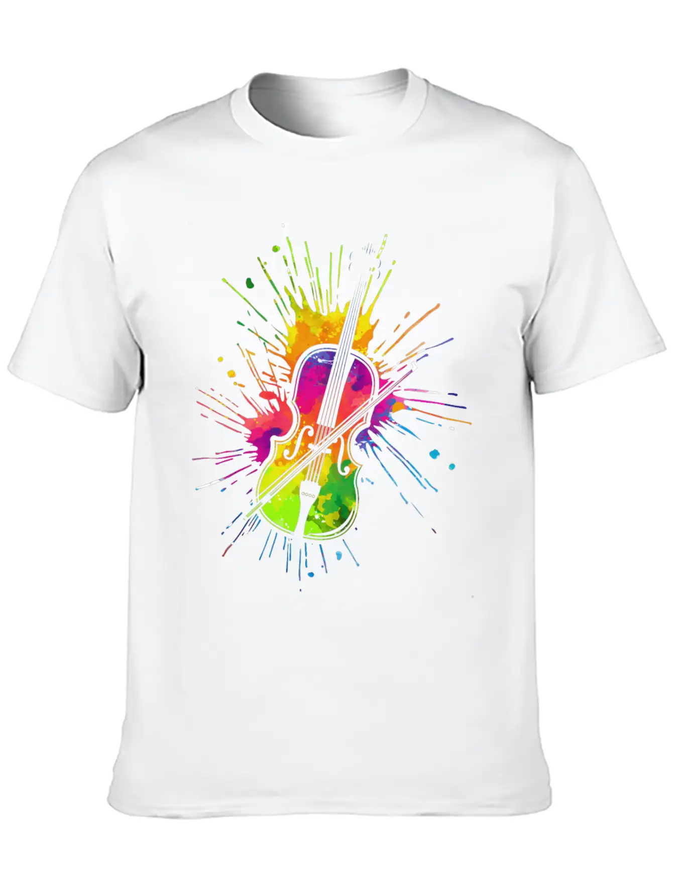Geiger, Violin, Play Violin Essential Unisex Summer Tee – Soft Cotton Casual Fit