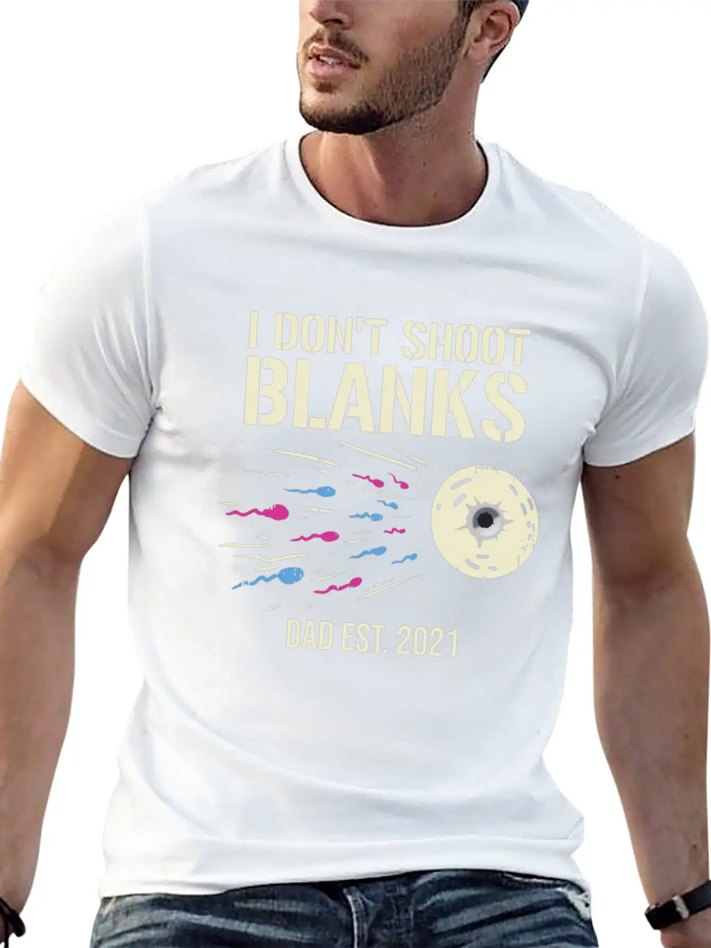 Gender, Reveal, Baby, Funny, Announcement, Shoot,g Unisex Casual T-Shirt – Clean Design For Daily Comfort