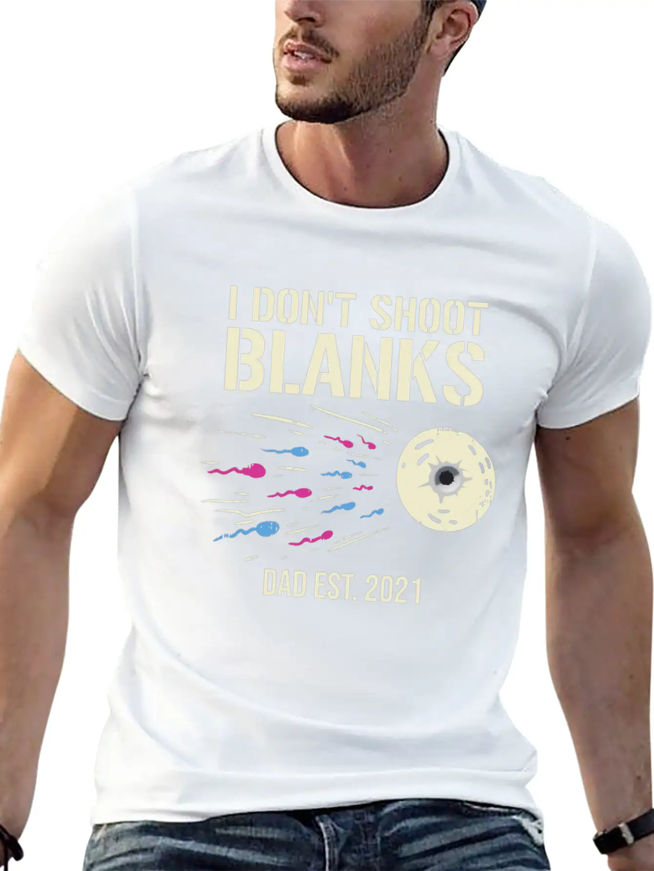 Gender, Reveal, Baby, Funny, Announcement, Shoot,g Unisex Casual T-Shirt – Clean Design For Daily Comfort