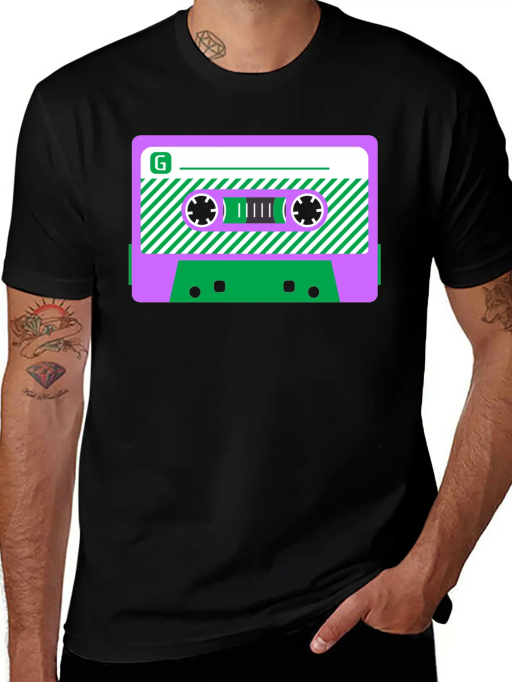 Genderqueer Pride Mixtape Basic Graphic T-Shirt – Daily Comfort In Soft Cotton