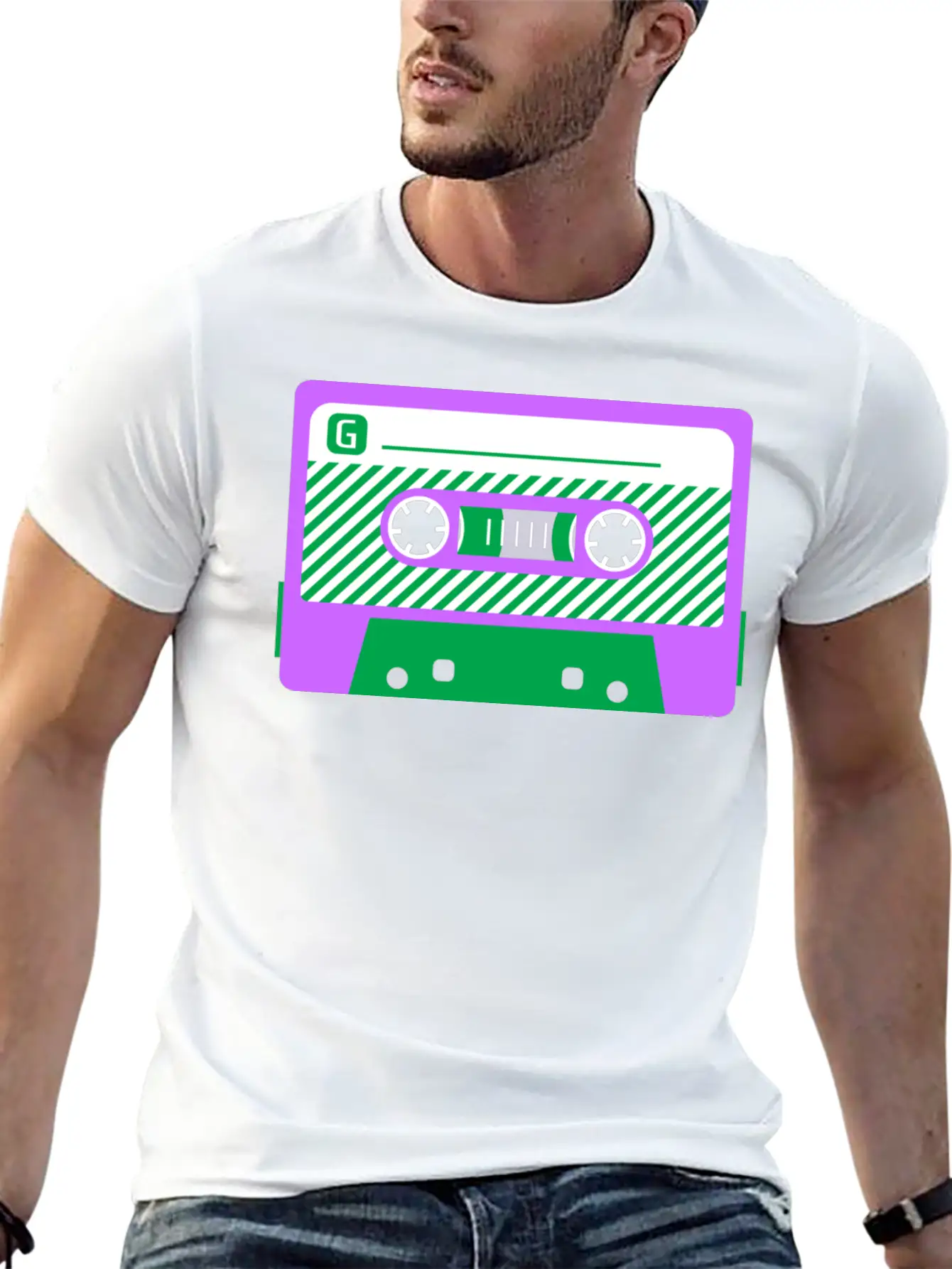 Genderqueer Pride Mixtape Basic Graphic T-Shirt – Daily Comfort In Soft Cotton