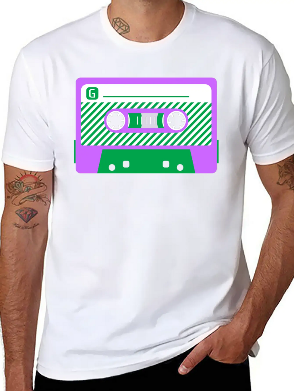 Genderqueer Pride Mixtape Basic Graphic T-Shirt – Daily Comfort In Soft Cotton