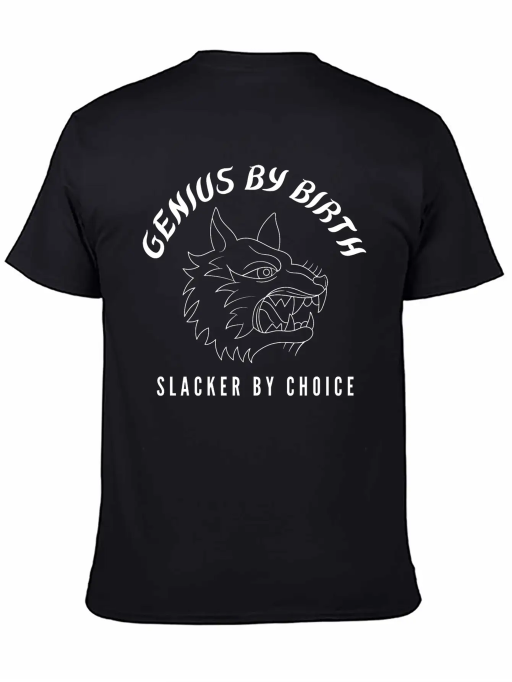 Genius By Birth, Slacker By Choice For Lazy People Breathable Graphic T-Shirt – Perfect For Casual Days