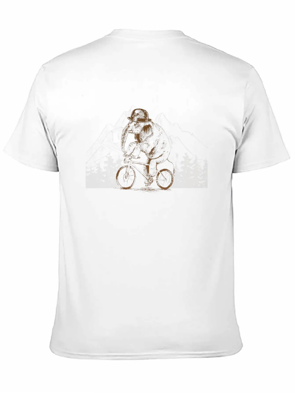 Gentleman Elephant Cycling Essential Cotton Tee For Daily Outfits – Unisex Style