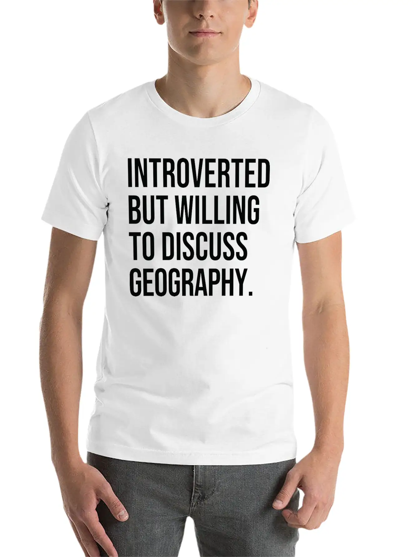 Geography Funny Introverted Geographer Saying Classic Cotton Tee – Unisex Comfort For Any Season