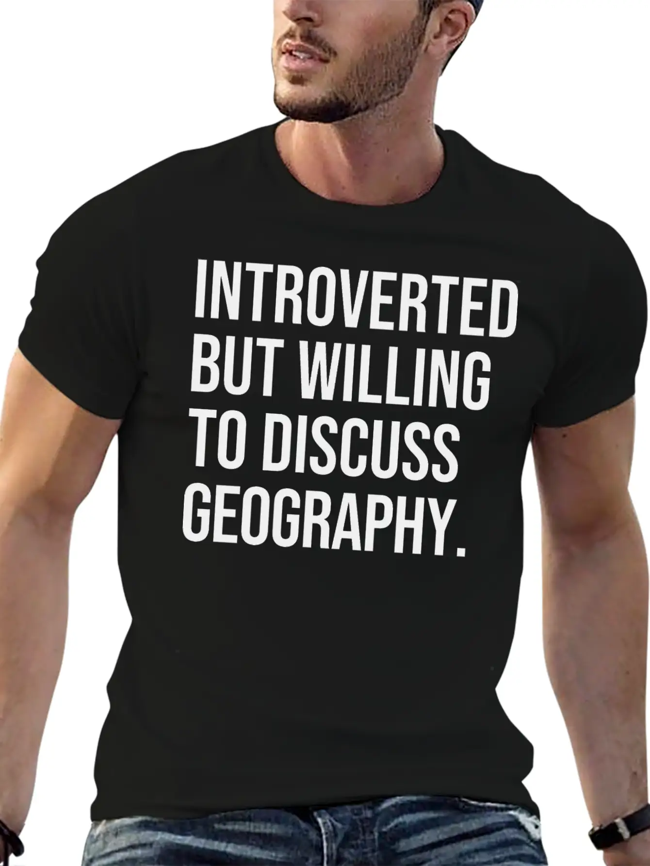 Geography Funny Introverted Geographer Saying Classic Cotton Tee – Unisex Comfort For Any Season